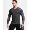 imageNELEUS Mens 3 Pack Dry Fit Long Sleeve Compression Shirts Workout Running ShirtsZ028 BlackGreyNavy Blue