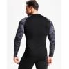 imageNELEUS Mens 3 Pack Dry Fit Long Sleeve Compression Shirts Workout Running ShirtsZ028 BlackGreyRed