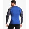 imageNELEUS Mens 3 Pack Dry Fit Long Sleeve Compression Shirts Workout Running ShirtsZ028 BlackRedBlue
