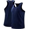 imageNELEUS Mens 3 Pack Running Tank Top Dry Fit YBack Athletic Workout Tank Tops5069 NavyLight GreyLight Green 3 Pack