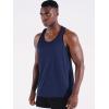 imageNELEUS Mens 3 Pack Running Tank Top Dry Fit YBack Athletic Workout Tank Tops5097 BlackGreyNavy Blue 3 Pack