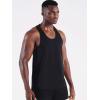 imageNELEUS Mens 3 Pack Running Tank Top Dry Fit YBack Athletic Workout Tank Tops5097 BlackGreyNavy Blue 3 Pack