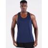 imageNELEUS Mens 3 Pack Running Tank Top Dry Fit YBack Athletic Workout Tank Tops5097 BlackNavyLight Blue 3 Pack