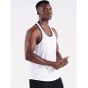 imageNELEUS Mens 3 Pack Running Tank Top Dry Fit YBack Athletic Workout Tank Tops5097 PurplePinkWhite 3 Pack