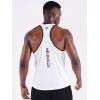 imageNELEUS Mens 3 Pack Running Tank Top Dry Fit YBack Athletic Workout Tank Tops5097 PurplePinkWhite 3 Pack