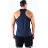 imageNELEUS Mens 3 Pack Running Tank Top Dry Fit YBack Athletic Workout Tank Tops5161 BlackGreyNavy Blue
