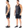 imageNELEUS Mens 3 Pack Running Tank Top Dry Fit YBack Athletic Workout Tank Tops5161 BlackGreyRed