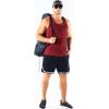 imageNELEUS Mens 3 Pack Running Tank Top Dry Fit YBack Athletic Workout Tank Tops5161 BlackGreyRed