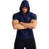imageNELEUS Mens Dry Fit Performance Athletic Shirt with Hoods5063 2 Pack navyRed