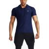 imageNELEUS Mens Dry Fit Performance Athletic Shirt with Hoods5063 2 Pack navyRed