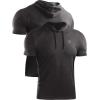 imageNELEUS Mens Dry Fit Performance Athletic Shirt with Hoods5063 3 Pack black GreySlate GrayLight Grey