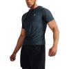 imageNELEUS Mens Dry Fit Performance Athletic Shirt with Hoods5063 3 Pack black GreySlate GrayNavy