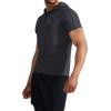 imageNELEUS Mens Dry Fit Performance Athletic Shirt with Hoods5063 3 Pack black GreySlate GrayRed