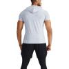 imageNELEUS Mens Dry Fit Performance Athletic Shirt with Hoods5063 3 Pack navyLight GreenLight Grey
