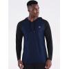 imageNELEUS Mens Running Shirt Long Sleeve Workout Shirts with Hoods5102 Dark GreySlate GreyNavy Blue 3 Pack