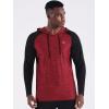 imageNELEUS Mens Running Shirt Long Sleeve Workout Shirts with Hoods5102 Dark GreySlate GreyRed 3 Pack