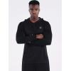 imageNELEUS Mens Running Shirt Long Sleeve Workout Shirts with HoodsUpf 50 BlackBlack 2 Pack