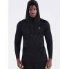 imageNELEUS Mens Running Shirt Long Sleeve Workout Shirts with HoodsUpf 50 BlackGrey 2 Pack