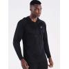 imageNELEUS Mens Running Shirt Long Sleeve Workout Shirts with HoodsUpf 50 BlackGreyLight Blue 3 Pack