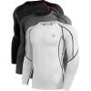 5030 Black (Red Stripe)/Grey/White 3 Pack