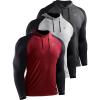 5102 Dark Grey/Red/Light Grey 3 Pack