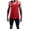 imageNELEUS Mens 3 Pack Dry Fit YBack Muscle Tank Top5031 3 Pack Black grey red