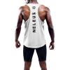 imageNELEUS Mens 3 Pack Dry Fit YBack Muscle Tank Top5031 3 Pack Black grey white