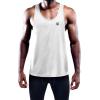 imageNELEUS Mens 3 Pack Dry Fit YBack Muscle Tank Top5031 3 Pack Black grey white