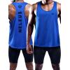 imageNELEUS Mens 3 Pack Dry Fit YBack Muscle Tank Top5031 3 Pack Blue red yellow
