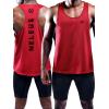 imageNELEUS Mens 3 Pack Dry Fit YBack Muscle Tank Top5031 3 Pack Blue red yellow