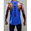 imageNELEUS Mens 3 Pack Dry Fit YBack Muscle Tank Top5031 3 Pack Blue red yellow