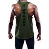 imageNELEUS Mens 3 Pack Dry Fit YBack Muscle Tank TopBlackGreyOlivegreen