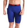 imageNELEUS Mens 3 Pack Running Compression Shorts with Pockets6064 BlackBlueRed 3 Pack