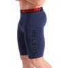 imageNELEUS Mens 3 Pack Running Compression Shorts with Pockets6064 BlackGreyNavy Blue 3 Pack