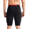 imageNELEUS Mens 3 Pack Running Compression Shorts with Pockets6064 BlackGreyRed 3 Pack