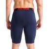 imageNELEUS Mens 3 Pack Running Compression Shorts with Pockets6064 BlueNavyRed 3 Pack