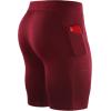 imageNELEUS Mens 3 Pack Running Compression Shorts with Pockets6072 BlackBlueRed 3 Pack