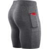 imageNELEUS Mens 3 Pack Running Compression Shorts with Pockets6072 BlackGreyBlue 3 Pack