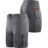 imageNELEUS Mens 3 Pack Running Compression Shorts with Pockets6072 BlackGreyRed 3 Pack