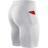 imageNELEUS Mens 3 Pack Running Compression Shorts with Pockets6072 BlackGreyWhite 3 Pack