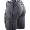 imageNELEUS Mens 3 Pack Running Compression Shorts with Pockets6087 BlackGreyWhite 3 Pack