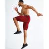 imageNELEUS Mens Compression Short with Pocket Dry Fit Yoga Running Shorts Pack of 36063 BlackGreyRed 3 Pack