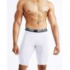 imageNELEUS Mens Compression Short with Pocket Dry Fit Yoga Running Shorts Pack of 36063 BlackGreyWhite 3 Pack