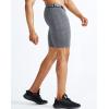 imageNELEUS Mens Compression Short with Pocket Dry Fit Yoga Running Shorts Pack of 36063 BlackGreyWhite 3 Pack