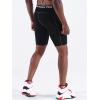 imageNELEUS Mens Compression Short with Pocket Dry Fit Yoga Running Shorts Pack of 36081 BlackBlueRed 3 Pack