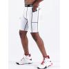 imageNELEUS Mens Compression Short with Pocket Dry Fit Yoga Running Shorts Pack of 36081 GreyWhiteNavy Blue 3 Pack