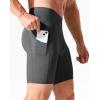imageNELEUS Mens Compression Short with Pocket Dry Fit Yoga Running Shorts Pack of 36115 BlackGreyPink  3 Pack
