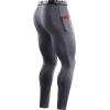 imageNELEUS Mens Dry Fit Compression Baselayer Pants Running Tights Leggings with Phone Pocket6069 BlackGrey 2 Pack