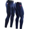 imageNELEUS Mens Dry Fit Compression Baselayer Pants Running Tights Leggings with Phone Pocket6069 BlackGreyNavy 3 Pack