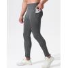imageNELEUS Mens Dry Fit Compression Baselayer Pants Running Tights Leggings with Phone Pocket6109 2 Pack blackGrey